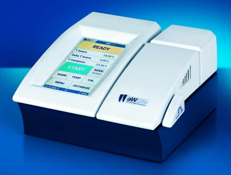 Analizzatore rapido di acqua libera (Aw) con sensore a punto di rugiada - aWLife